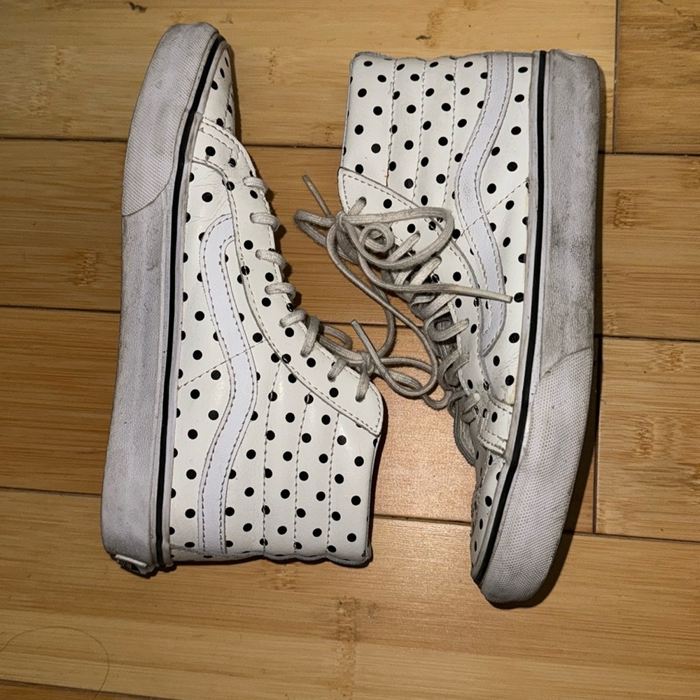 Leather Polka Dot Vans